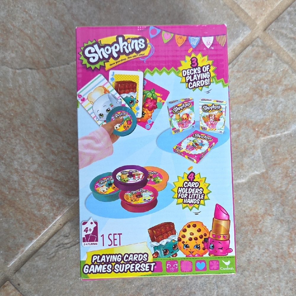 Shopkins Playing Cards Games Superset NWT